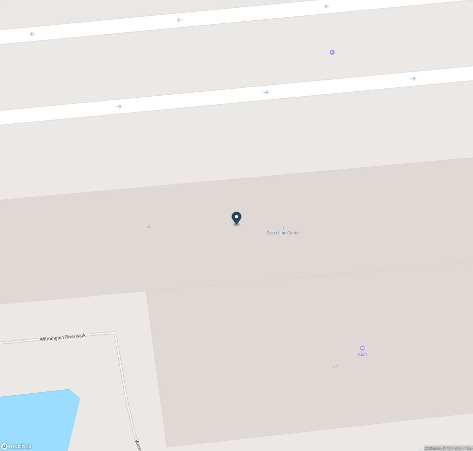 Map showing the location of aView Rooftop Bistro